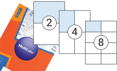 Этикетки самоклеящиеся А4