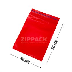 ГРИППЕРЫ ZIP-LOCK 5*7 см RED 60 мкм Россия - фото 14532