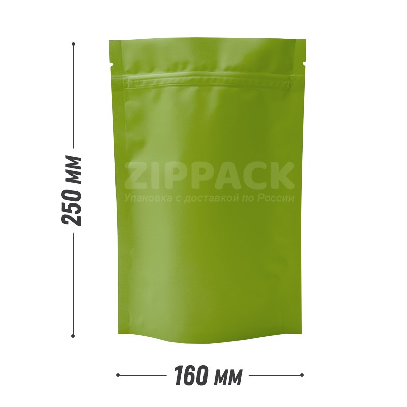 САЛАТОВЫЙ 2 DOY-PACK 160х250 мм | Матовый с замком zip-lock D3090 - фото 15568