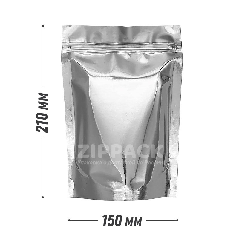 ДОЙ-ПАКЕТ МЕТАЛЛИЗИРОВАННЫЙ 150х210 мм с замком zip-lock D2005 - фото 15819