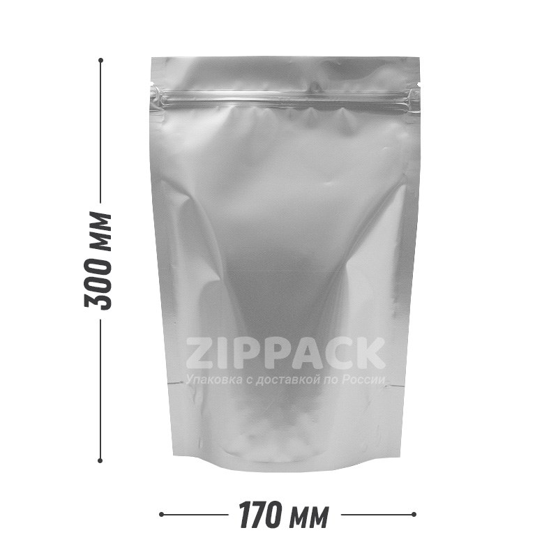 ДОЙ-ПАКЕТ ФОЛЬГИРОВАННЫЙ 170х300 мм с замком zip-lock D2503 - фото 15850