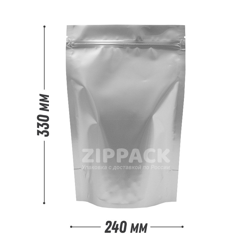 ДОЙ-ПАКЕТ ФОЛЬГИРОВАННЫЙ 240х330 мм с замком zip-lock D2504 - фото 15861