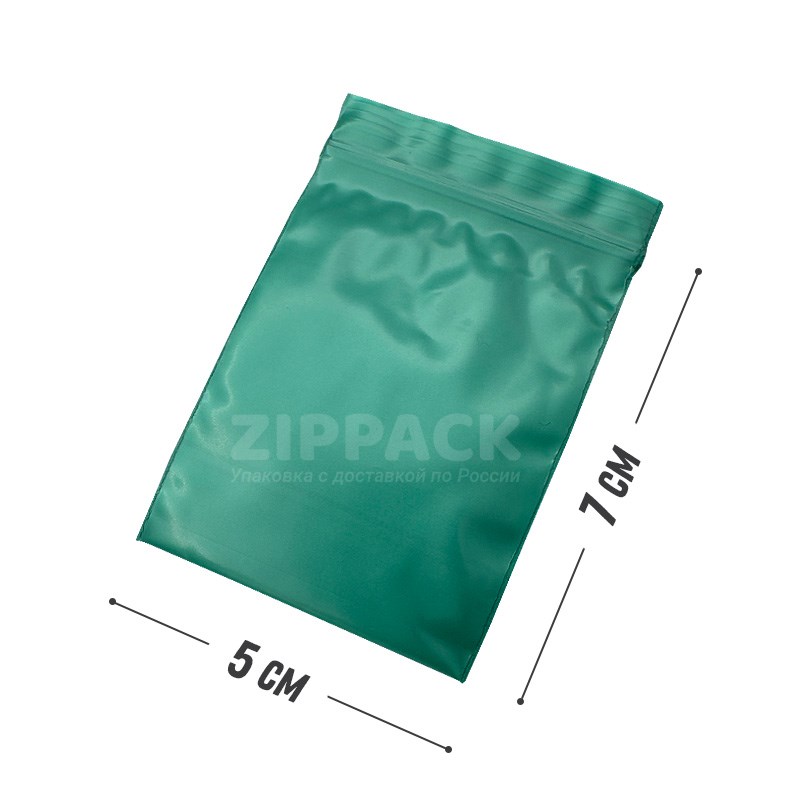 ГРИППЕРЫ ZIP-LOCK 5х7 см GREEN 60 мкм Россия ZIP60.5х7g - фото 17420