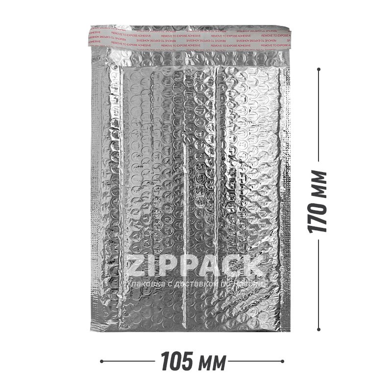 Фольгированный пакет с пузырчатой пленкой A/11 | 105х170 мм F-A/11 - фото 17492