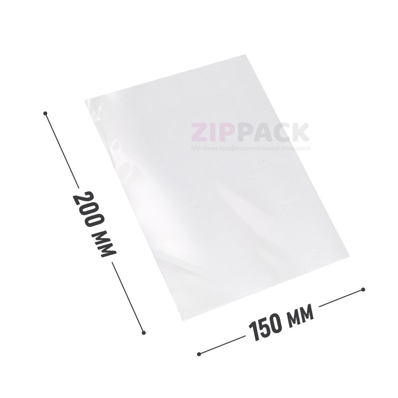 ПАКЕТ БОПП БЕЗ КЛАПАНА 150x200 мм | 25 мкм PP150/200 - фото 17813
