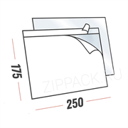 ПАКЕТ ДЛЯ СОПРОВОДИТЕЛЬНЫХ ДОКУМЕНТОВ C5+ 250х175 мм | Самоклеющийся карман для формата А5
