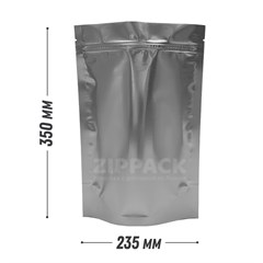 ДОЙ-ПАКЕТ МАТОВЫЙ 235х350 мм металлизированный с замком zip-lock D2540