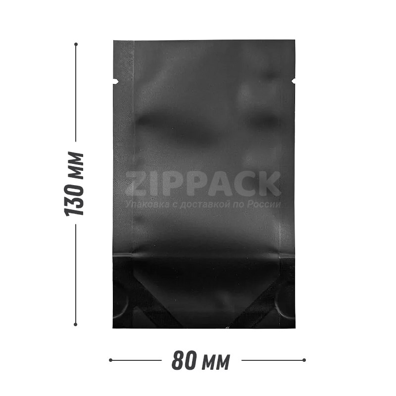 САШЕ ПАКЕТ 80х130 мм черный | металлизированный под запайку SPB80/130
