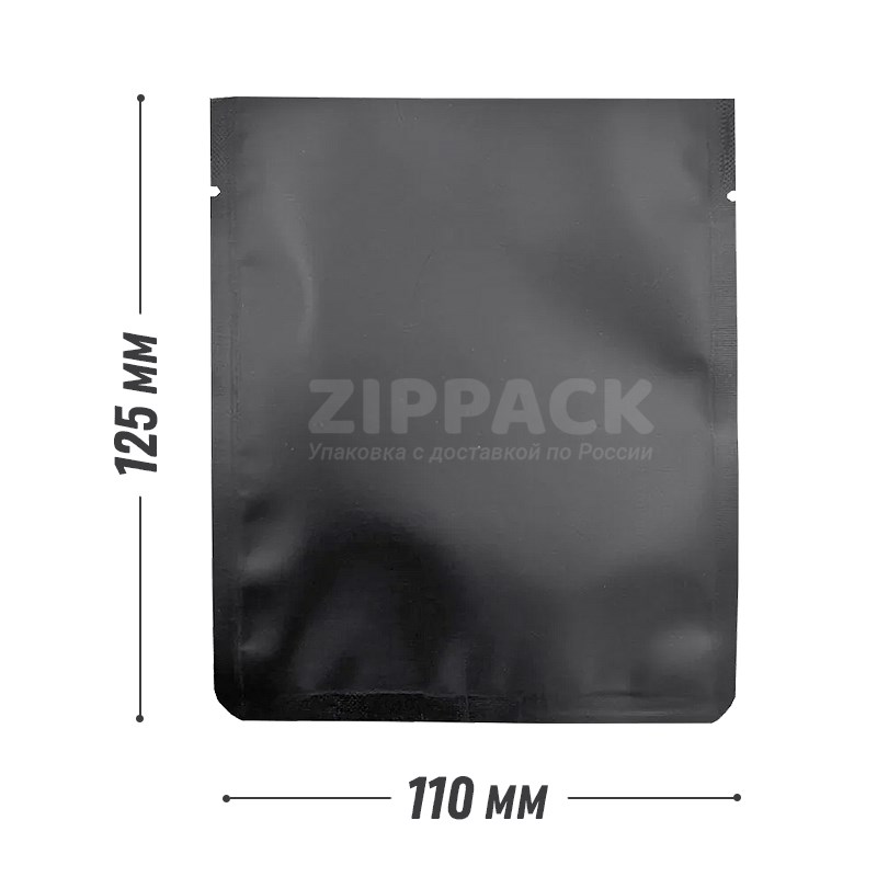 САШЕ ПАКЕТ 110х125 мм черный | металлизированный под запайку SPB110/125