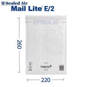 MAIL LITE WHITE E/2, белый пакет с воздушной подушкой