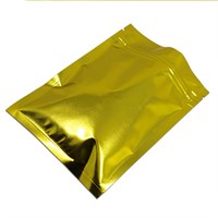 ЗОЛОТОЙ DOY-PACK 105х150 мм | Металлизированный с замком zip-lock D2101 - фото 4753