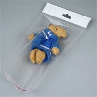 ПАКЕТ С ЕВРОПОДВЕСОМ И КЛАПАНОМ 7х10+3 см прозрачный бопп 30 мкм PE7/10 - фото 5849