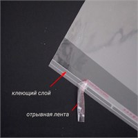 БОПП ПАКЕТ С КЛЕЕВЫМ КЛАПАНОМ 400х500+30 мм / 30 мкм PP40/50 - фото 6024