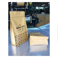 ВОСЬМИШОВНЫЙ КРАФТ КВАДРОПАК 135+65х205 мм | zip-lock P8017 - фото 6187